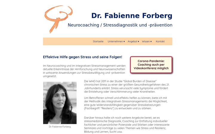 Screenshot of dr-fabienne-forberg.de