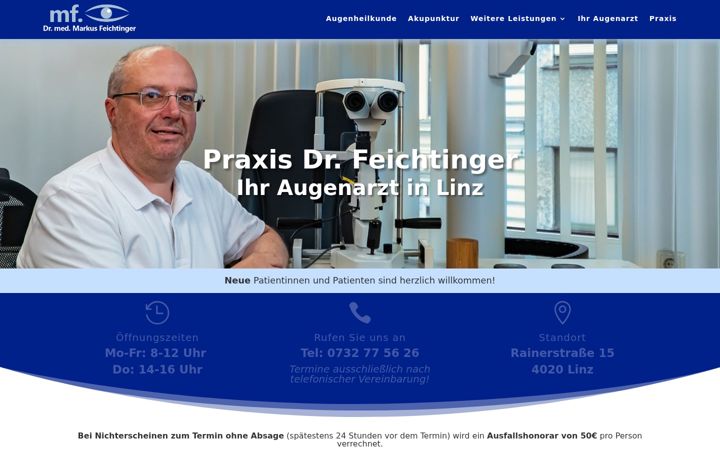 Snímek obrazovky dr-feichtinger.at