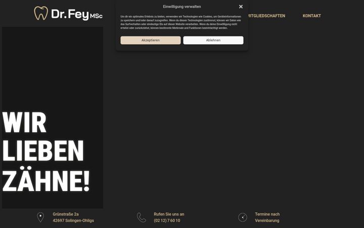 Screenshot of dr-fey.de