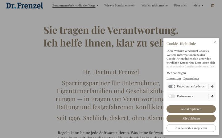 Screenshot of dr-frenzel.com