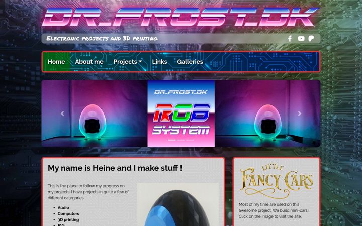 Screenshot of dr-frost-dk.com