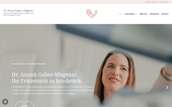 Snímek obrazovky dr-gaber.at