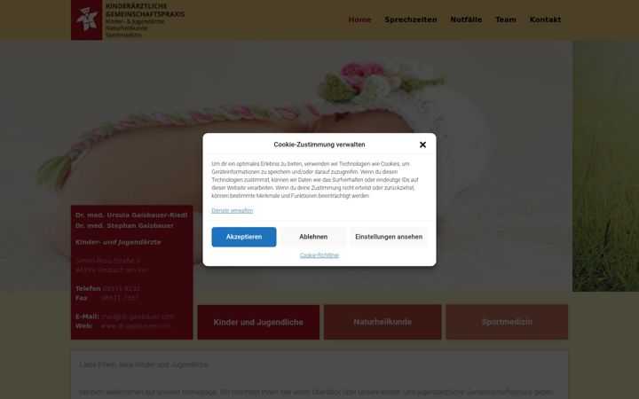 Screenshot of dr-gaisbauer.com