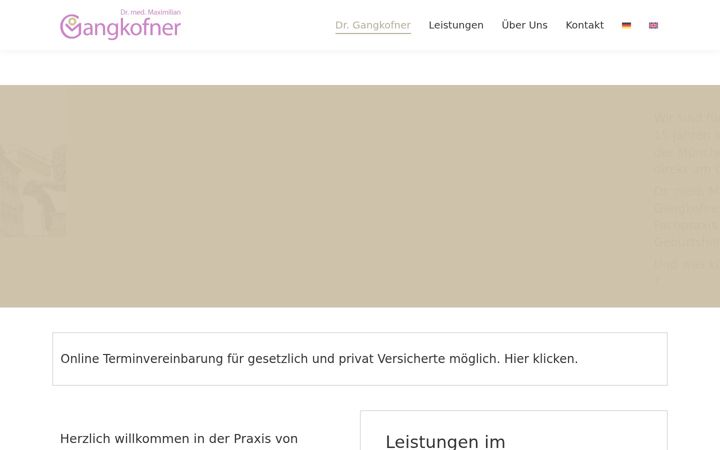Posnetek zaslona dr-gangkofner-frauenarzt-muenchen-innenstadt.de