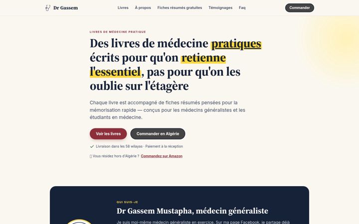 Screenshot of dr-gassem.com