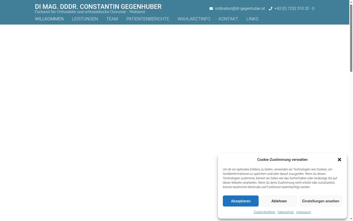 Snímek obrazovky baneru souhlasu zobrazeného před jakoukoli interakcí