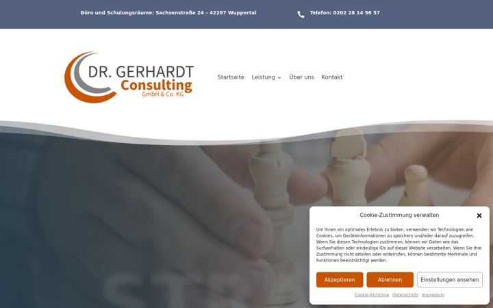 Screenshot of dr-gerhardt-consulting.com