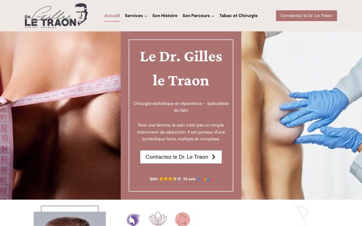 Screenshot of dr-gilles-letraon.com