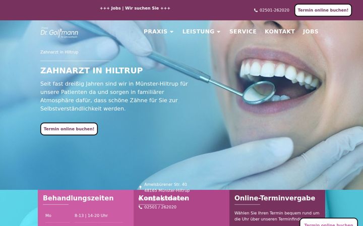 Screenshot of dr-golfmann.de