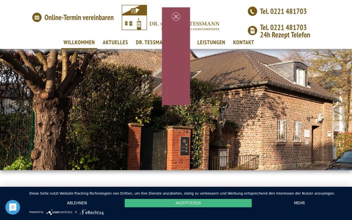 Screenshot of dr-golotessmann.de