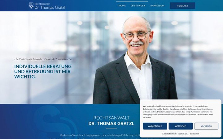 Snímek obrazovky dr-gratzl.at