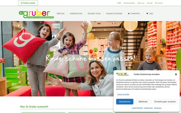Zrzut ekranu dr-gruber-schuhe.de