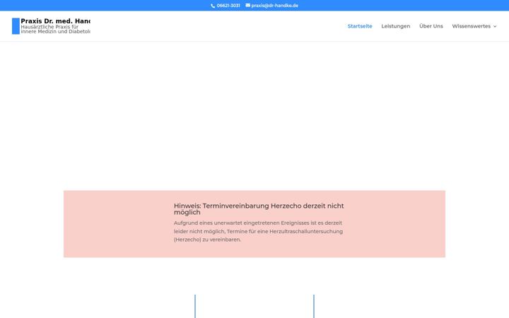 Zrzut ekranu dr-handke.de