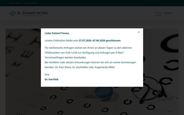 Zrzut ekranu dr-hartlieb.at