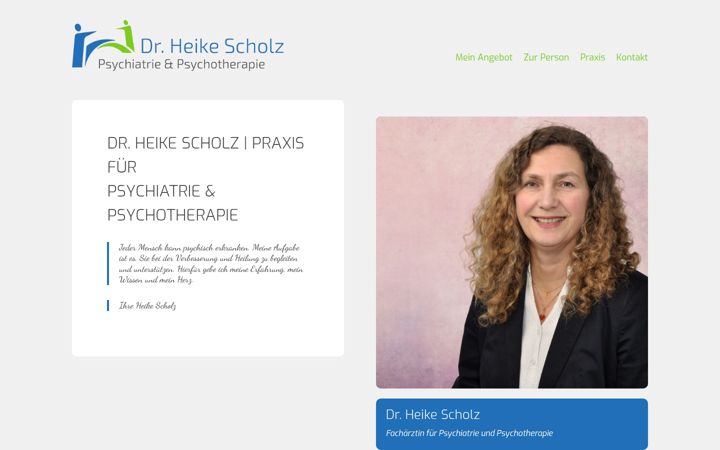 Skjermbilde av dr-heike-scholz.de