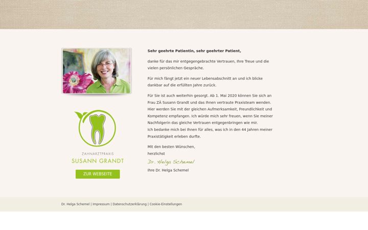 Skjermbilde av dr-helga-schemel.de