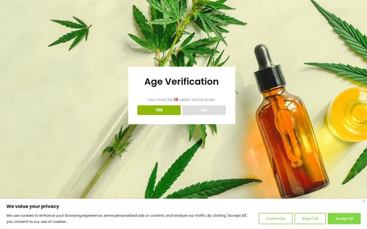 Screenshot di dr-hemp.co.uk