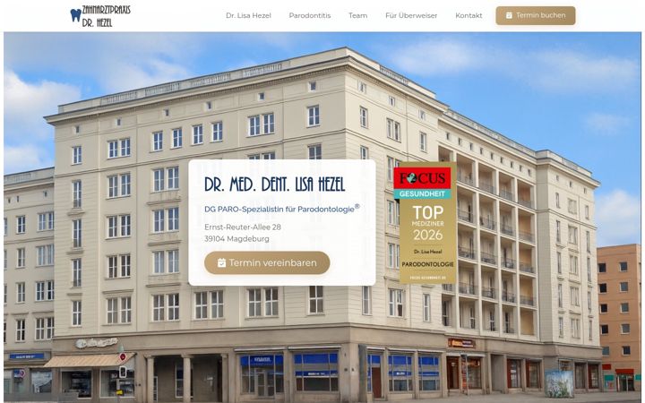 Screenshot of dr-hezel.de