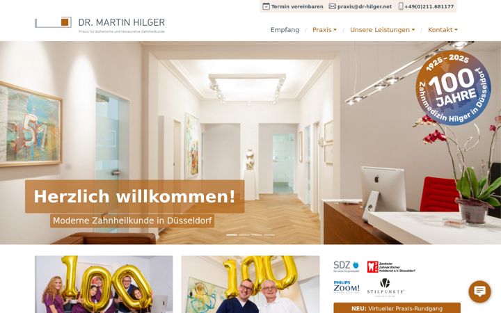 Screenshot of dr-hilger.net