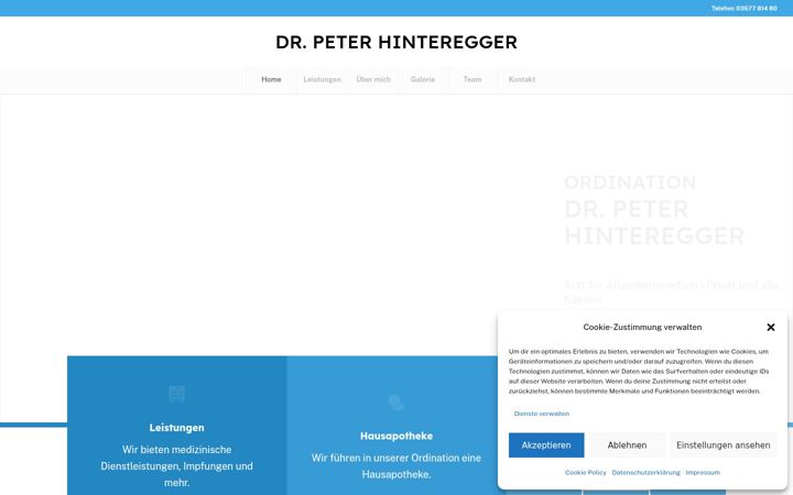 Zrzut ekranu dr-hinteregger.at
