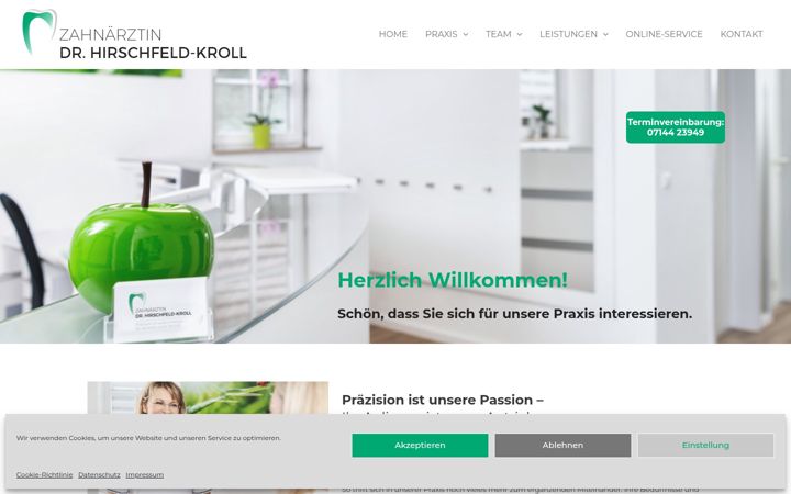 Screenshot of dr-hirschfeld-kroll.de