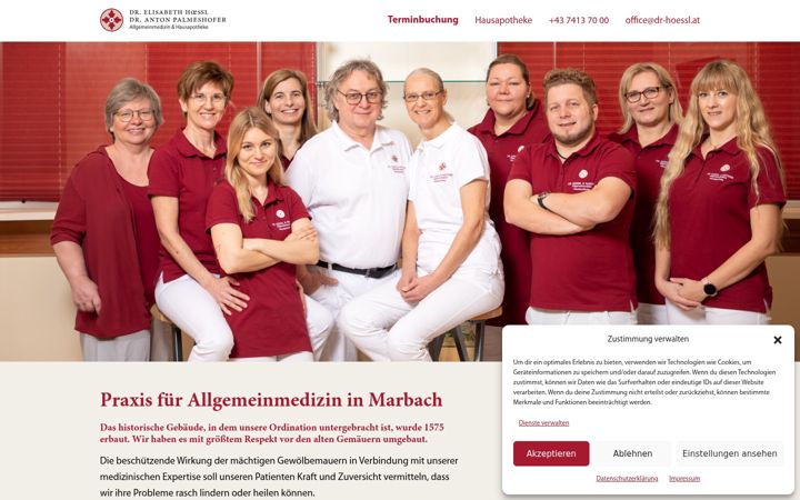 Zrzut ekranu dr-hoessl.at