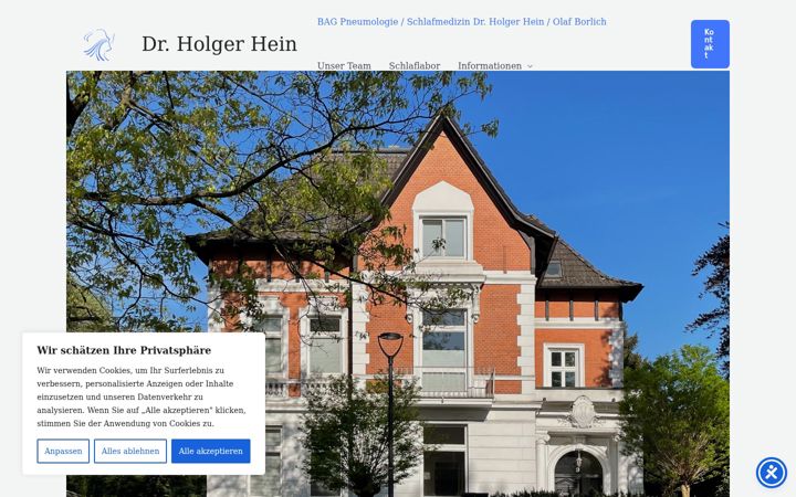 Ekraanipilt saidist dr-holger-hein.de
