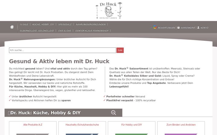 Screenshot of dr-huck.com