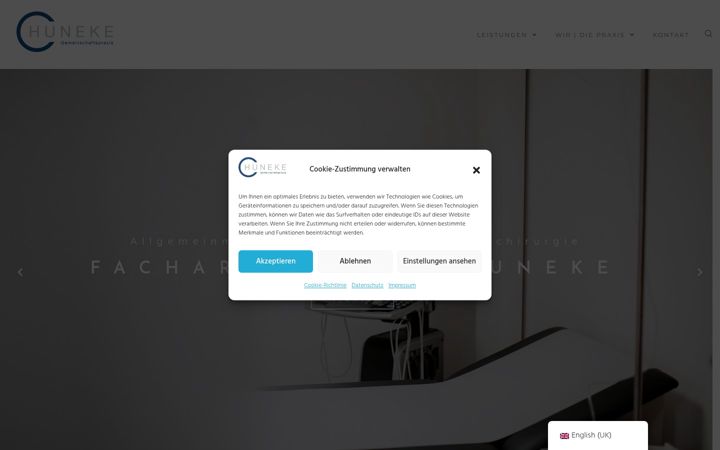 Screenshot of dr-huneke.de