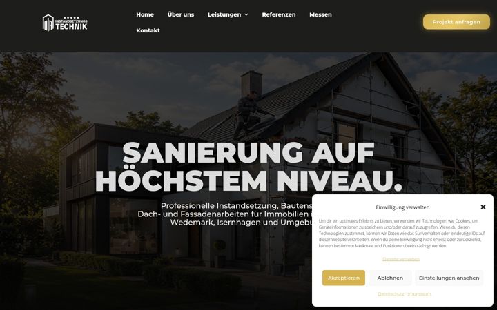 Screenshot of dr-instandsetzungstechnik.de