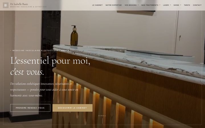 Screenshot of dr-isabelle-baste.com