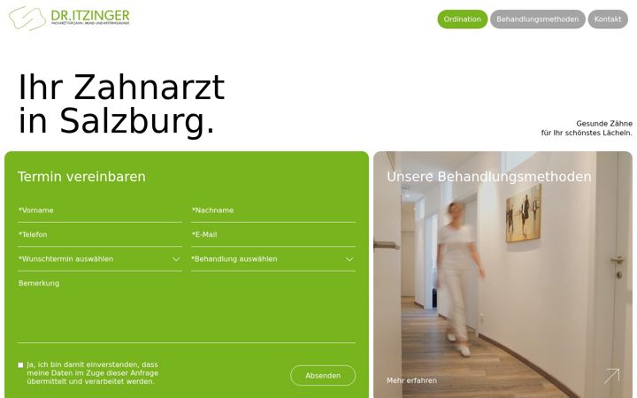Zrzut ekranu dr-itzinger.at