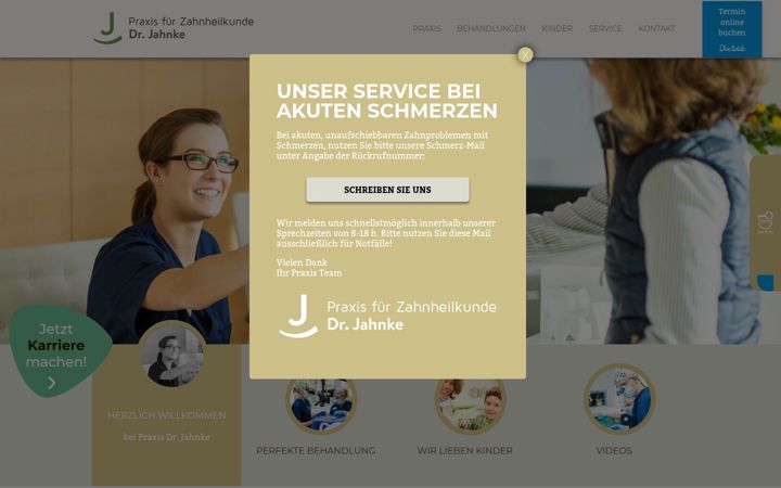 Snímek obrazovky dr-jahnke.de