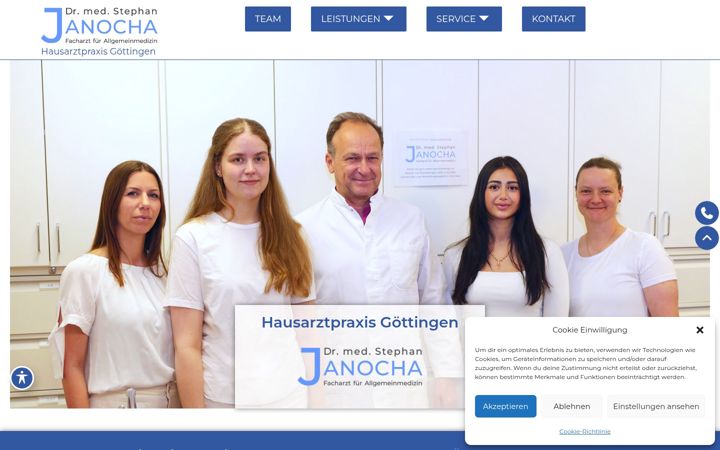Snímek obrazovky dr-janocha.de