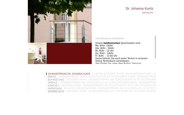 Screenshot of dr-johanna-kuntz.de