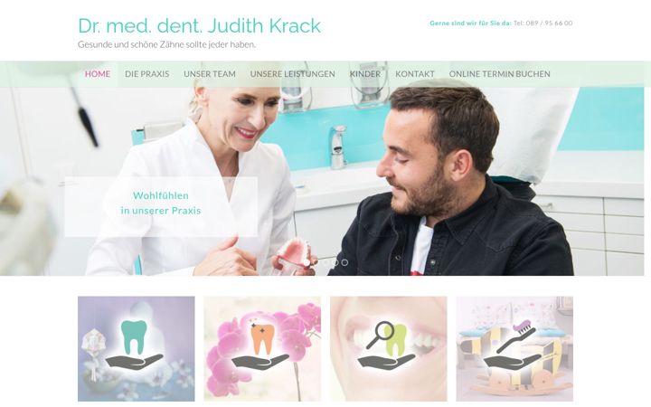 Skærmbillede af dr-judith-krack.de