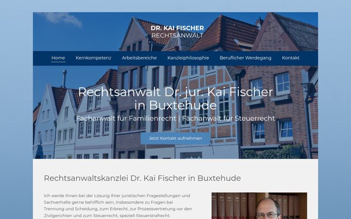 Skjámynd af dr-kai-fischer.de