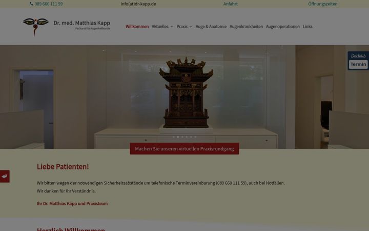 Skjámynd af dr-kapp.de