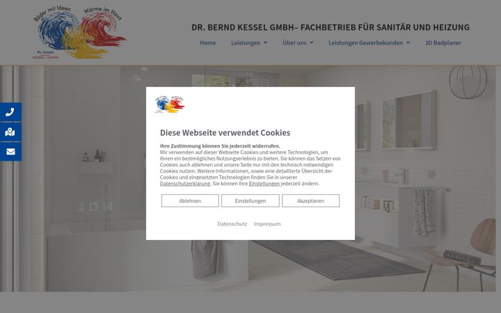 Skjámynd af dr-kessel.de