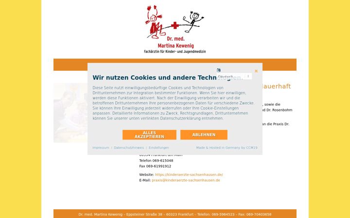Skjámynd af dr-kewenig.de