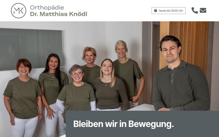Ekraanipilt saidist dr-knoedl.de