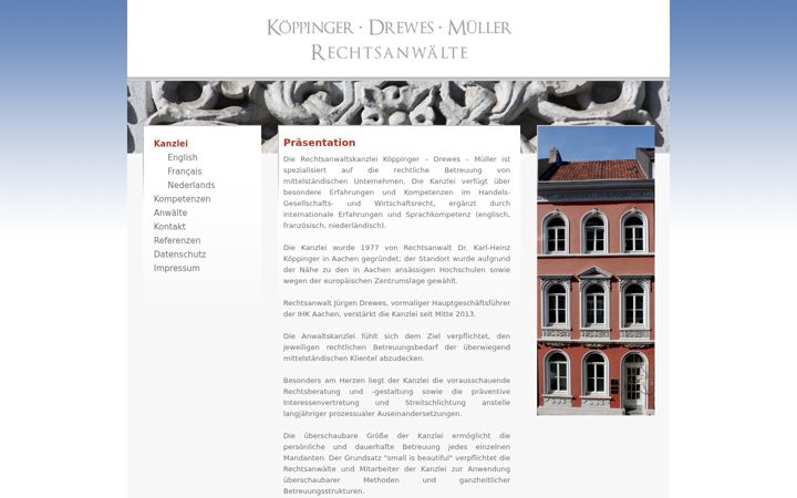Ekraanipilt saidist dr-koeppinger.de