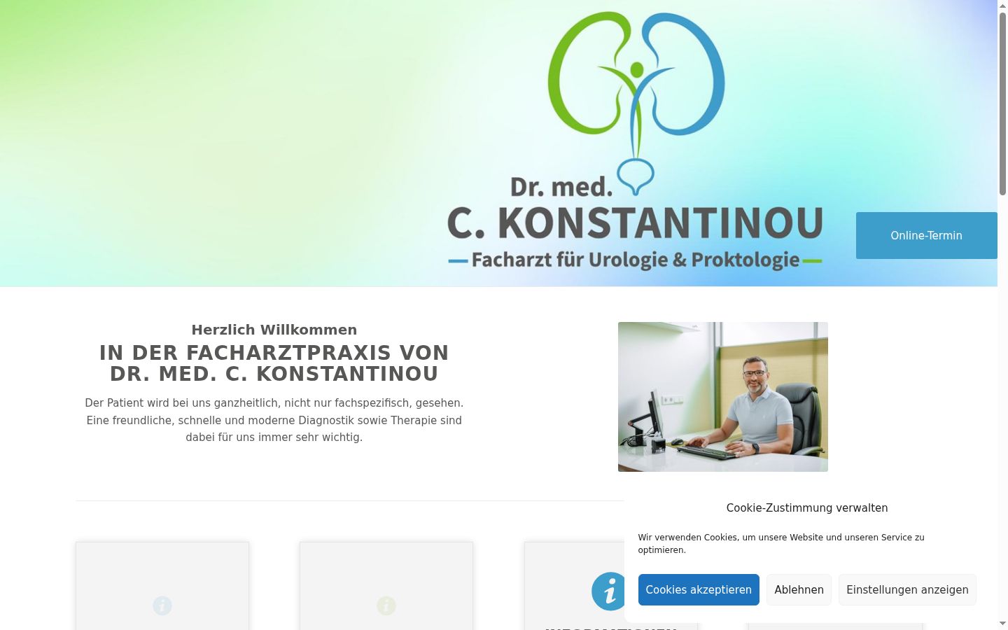 Ekrānuzņēmums ar piekrišanas baneri, kas tika rādīts pirms jebkādas mijiedarbības