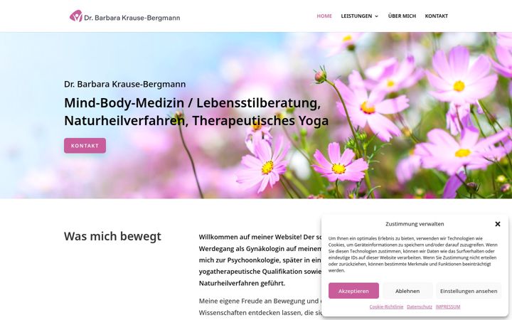Ekraanipilt saidist dr-krause-bergmann.de