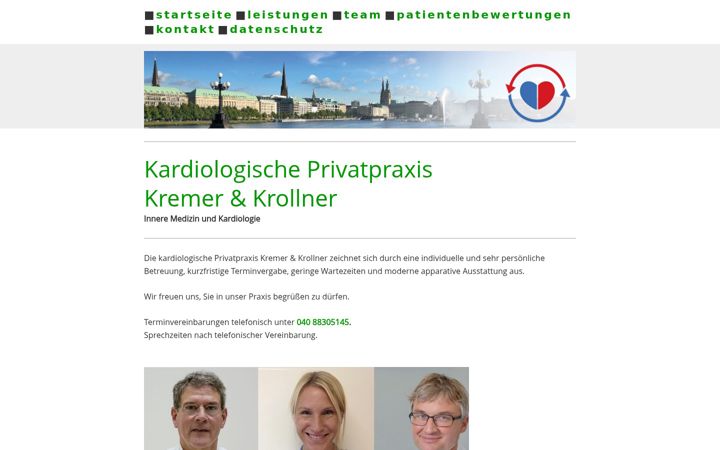 Screenshot ta' dr-krollner.de