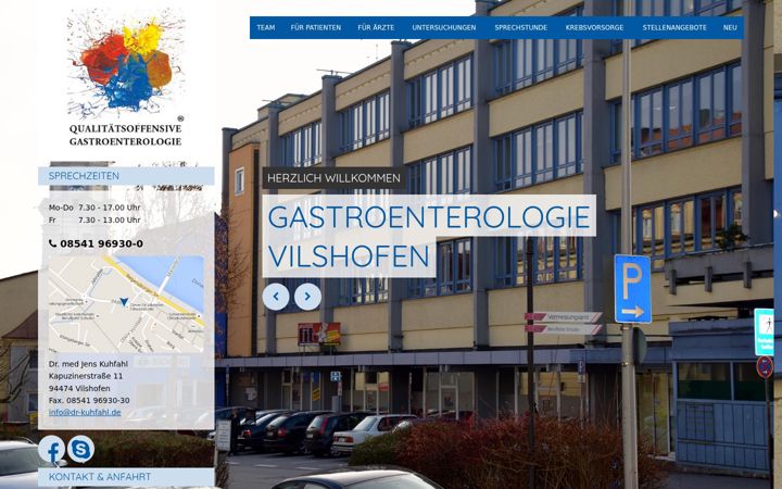 Screenshot of dr-kuhfahl.de