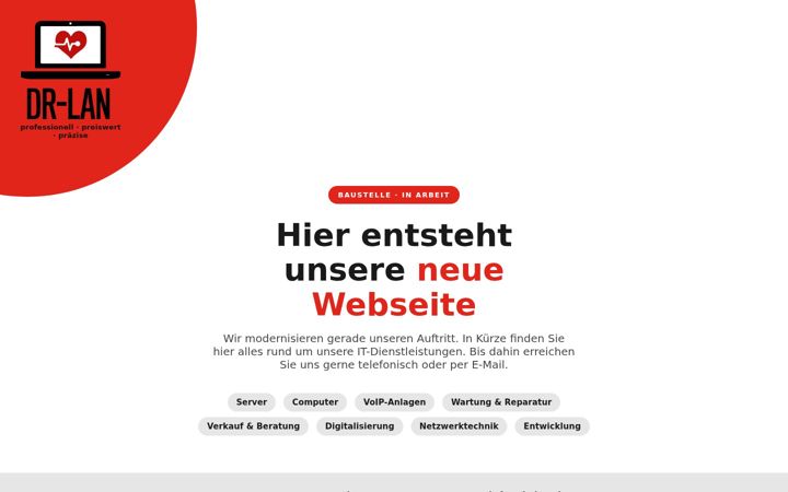 Screenshot of dr-lan.de