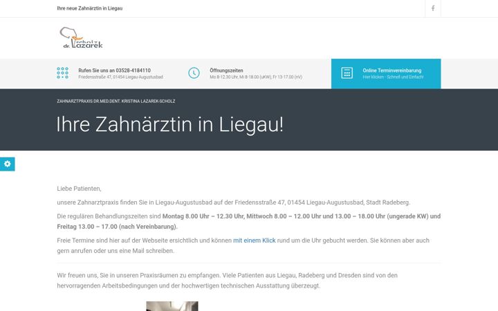 Screenshot of dr-lazarek.de