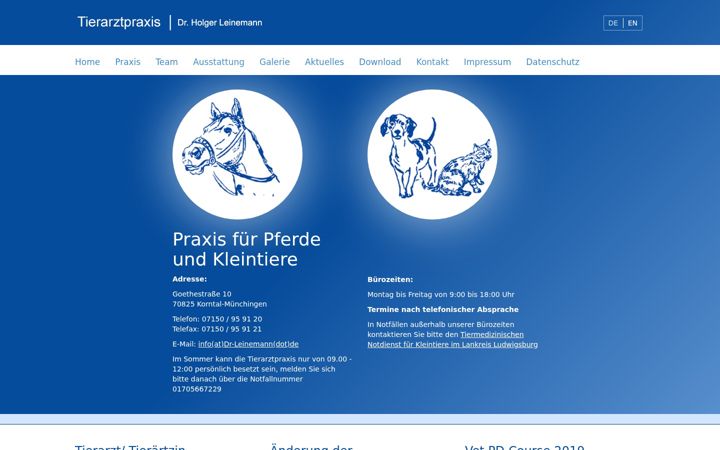 Screenshot of dr-leinemann.de