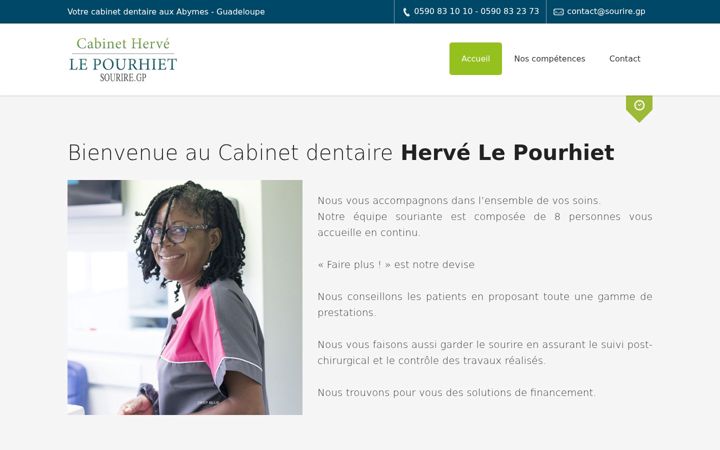 Screenshot of dr-lepourhiet-herve.chirurgiens-dentistes.fr